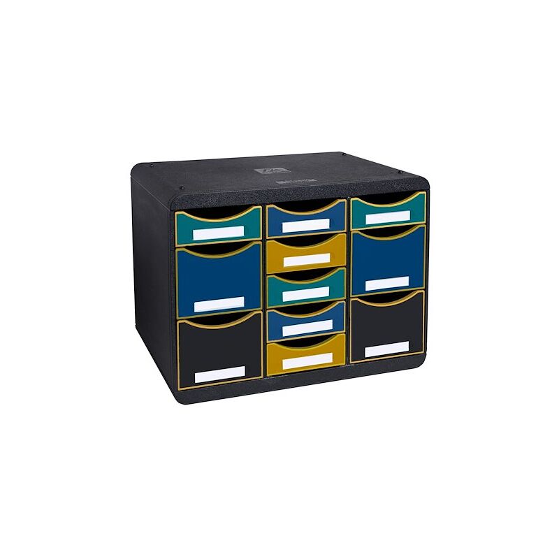 Module de classement Strebox multi 11 tiroirs néo déco coloris assortis
