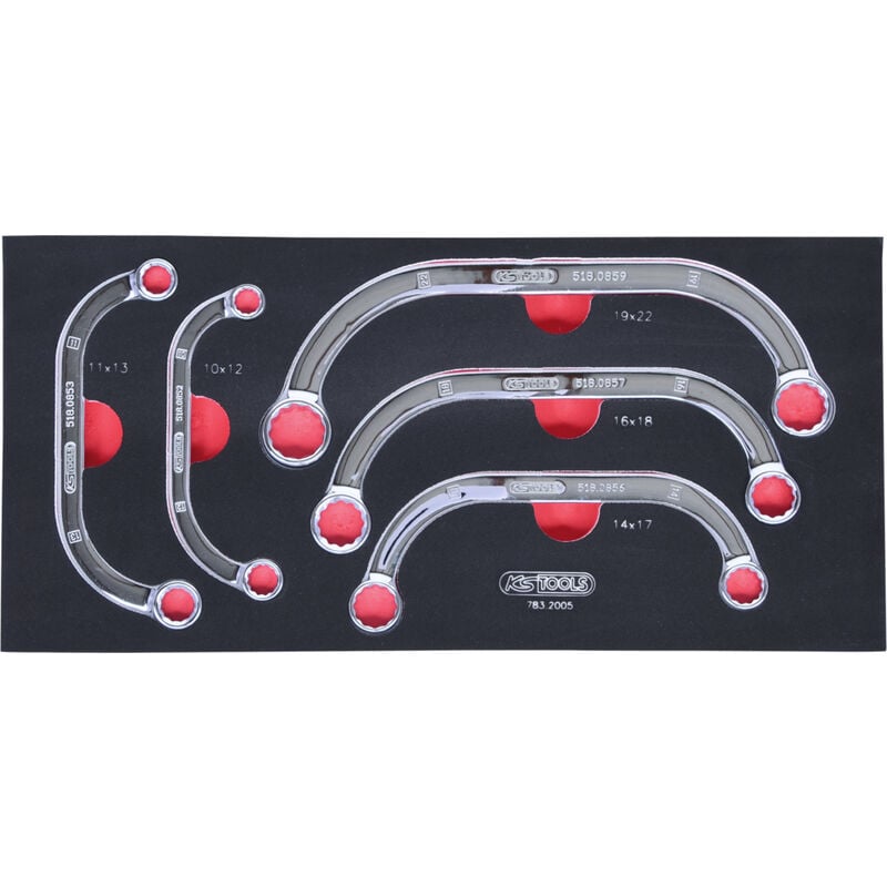 Kstools - Module de clés polygonales demi-lunes, 5 pièces