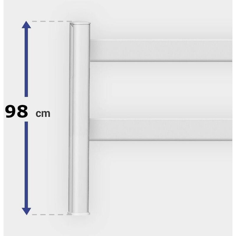 Gefradis - Module de clôture 2 lisses horizontales h 98 L150