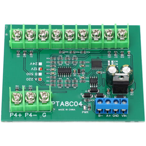 Module de collecte de température PT100 4 canaux avec interface RS485, capteur RTD A220 pour acquisition de données -40°C à 220°C, alimentation 12V DC