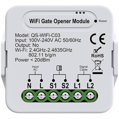 Module de commande de rideaux intelligent WiFi Tuya pour Alexa Home (A)--