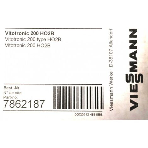 Module de commande pour chaudière Viessmann Vitotronic 200 type HO2B – Écran tactile – Régulation météo-compensée – Gestion chauffage et eau chaude
