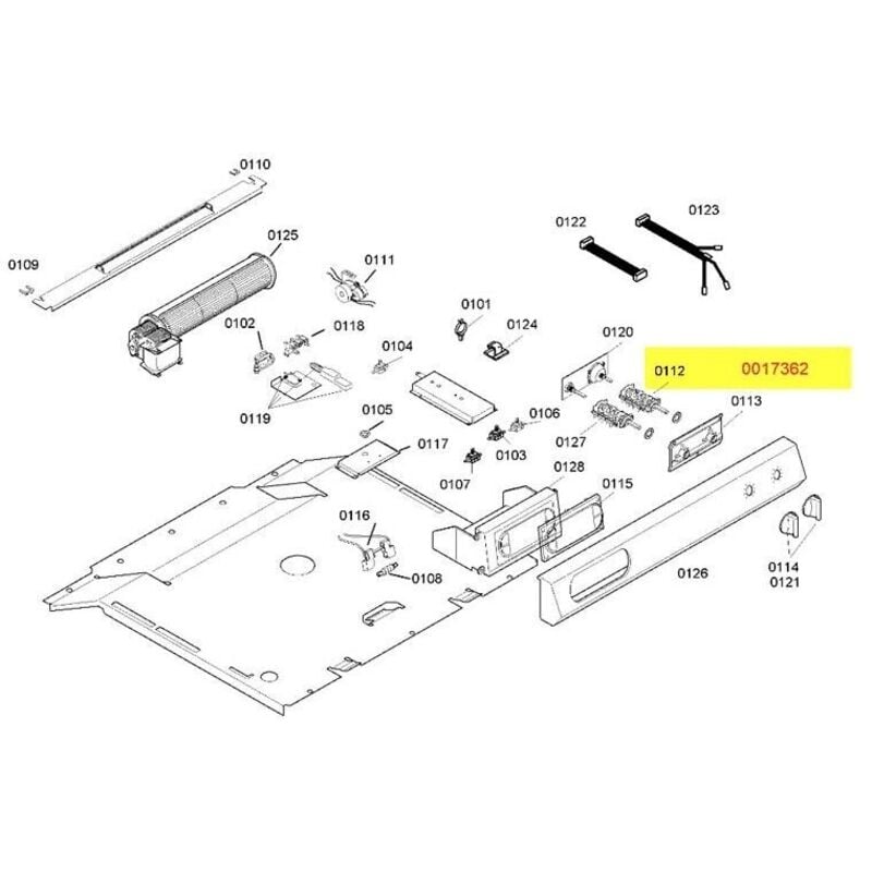 Bosch - module de commande rep 0112 pour four gaggenau - 00173652