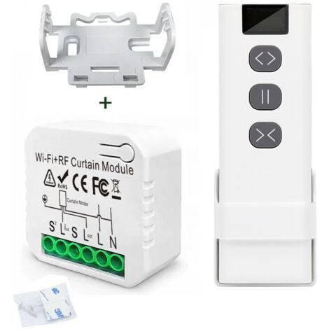 Module de commande sans fil pour volet roulant  Télécommande sans fil pour moteur à courant alternatif (volets roulants, stores et auvents)  (220 V/230 V CA)  Équipé d'un émetteur RF