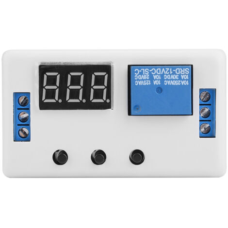 Module de commutateur de commande d'automatisation de relais de minuterie réglable à affichage LED 12V