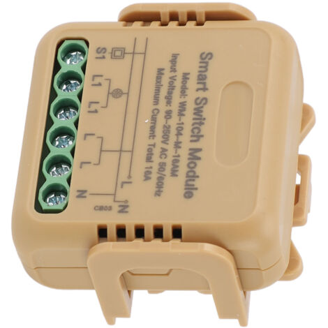 Module de commutateur de relais WiFi 1 canal 16A APP télécommande minuterie vocale variateur de lumière intelligent pour Tuya AC 90 à 250V