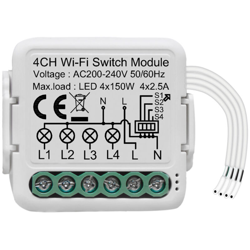 Lifcausal - Module de commutation intelligent WiFi Tuya Module de conversion de commutateur domestique intelligent Module de commutation d'éclairage