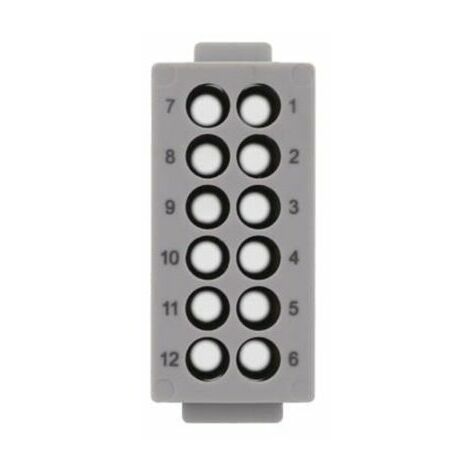 Module de connecteur Phoenix Contact série HC-M-12, 12 contacts , 10A, Femelle