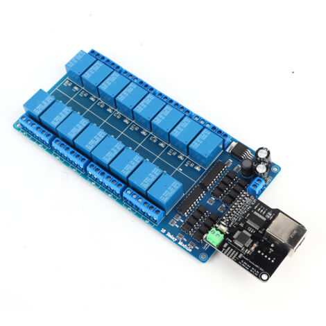 Module de Contrôle Ethernet 16 Canaux avec Serveur Web, Port RJ45 pour Réseau LAN/WAN et Relais