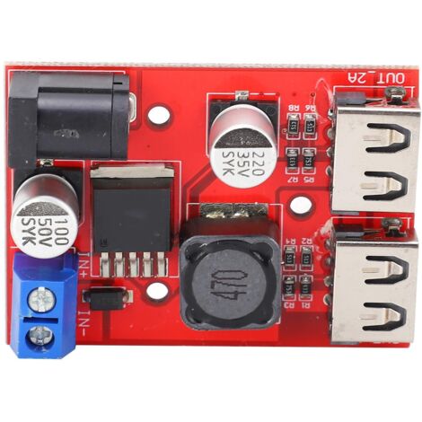 Module de conversion Buck 9V/12V/36V vers 5V réglable, alimentation stabilisée 3A pour chargeur voiture et projets électroniques
