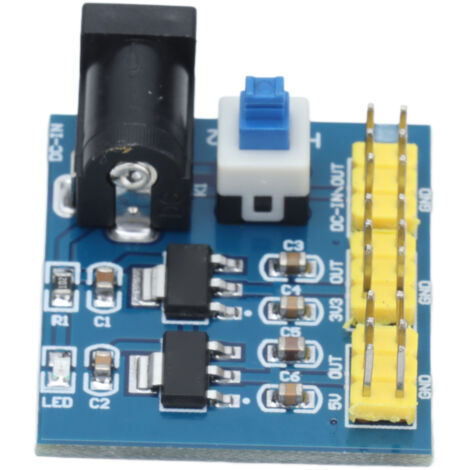 Module de conversion DC-DC multi-sorties avec afficheur LED, entrée 6-12V, régulateur de tension pour alimentation électronique