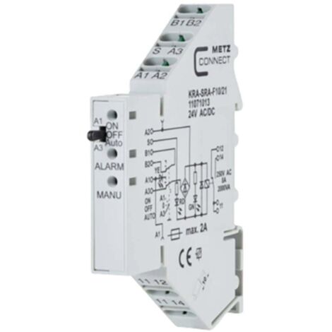 Module de couplage 24, 24 V/AC, V/DC (max) 1 inverseur (RT) Metz Connect 11071013 1 pc(s) C871062