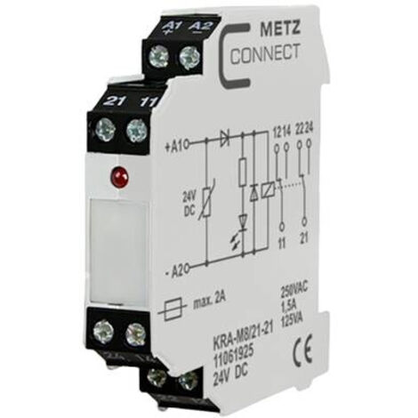 Module de couplage 24 V/DC (max) 2 inverseurs (RT) Metz Connect 11061925 1 pc(s) C873952