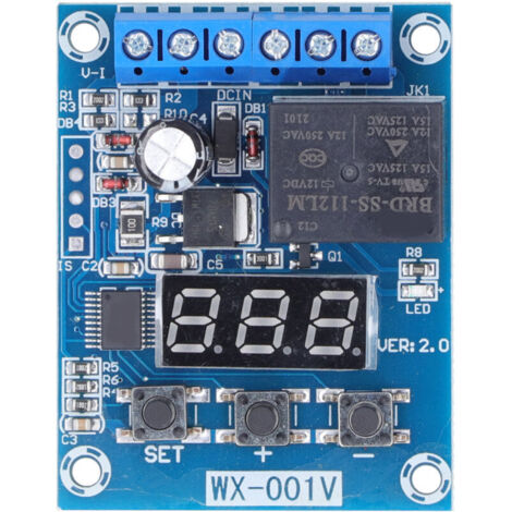Module de Détection de Tension 24V avec Relais à Retard Numérique et Modes Multiples