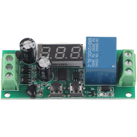 Module de détection de tension DC avec affichage numérique, haute précision, relais, composant électronique 12V