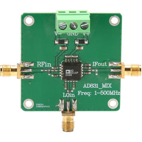 Module de mélangeur RF haute fréquence AD831 0.1‑500MHz, convertisseur de fréquence monochip professionnel pour récepteurs HF VHF