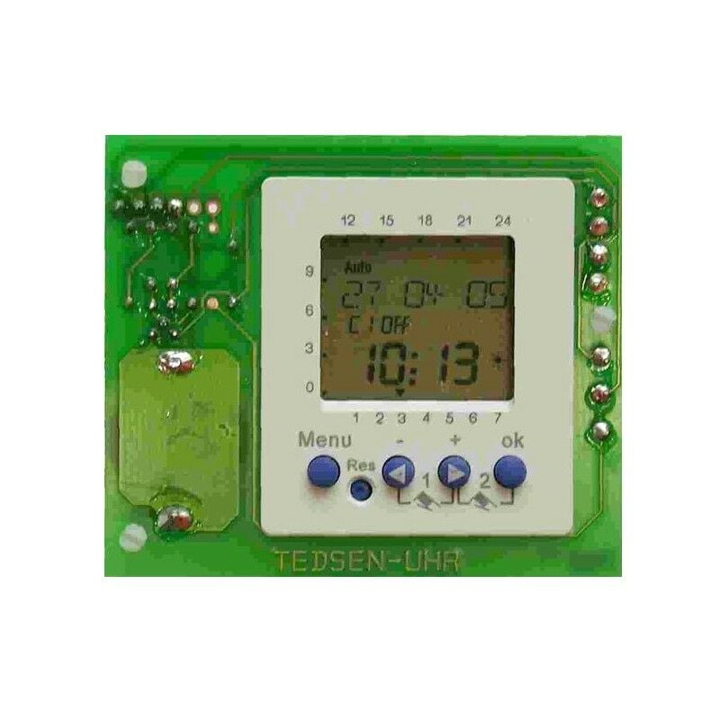 Module de minuterie hebdomadaire / horloge enfichable 2 canaux Elka
