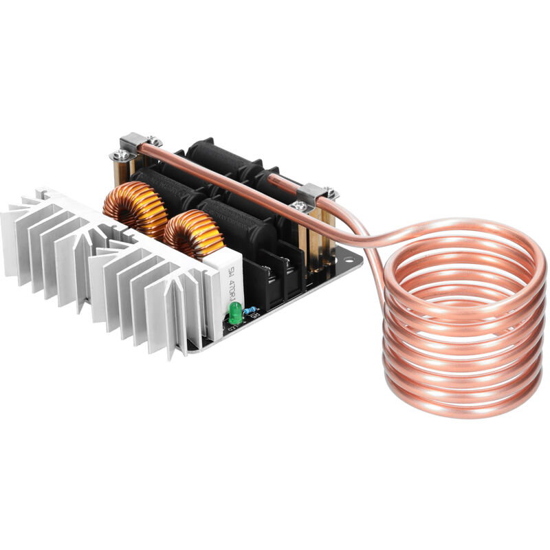 Module de panneau de chauffage par induction ZVS 1000 W Bobine de chauffage basse tension Pilote Flyback Chauffage avec tube en cuivre pour le recuit