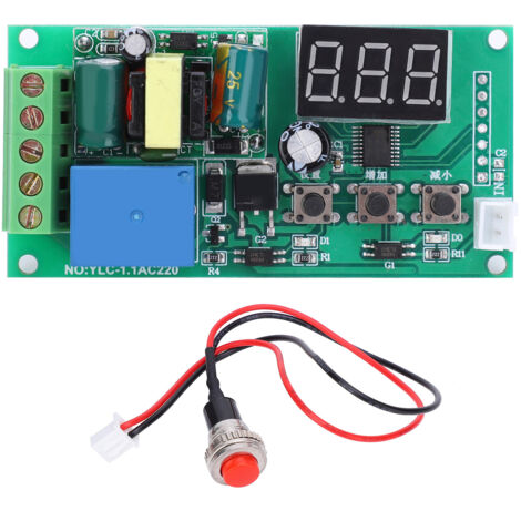 Module de Protection de Tension 220V AC avec Relais et Affichage LED - Composant Électronique