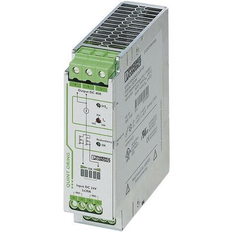 Module de redondance rail DIN Phoenix Contact QUINT-ORING/24DC/2X20/1X40 40 A Nbr. de sorties: 1 x S91463