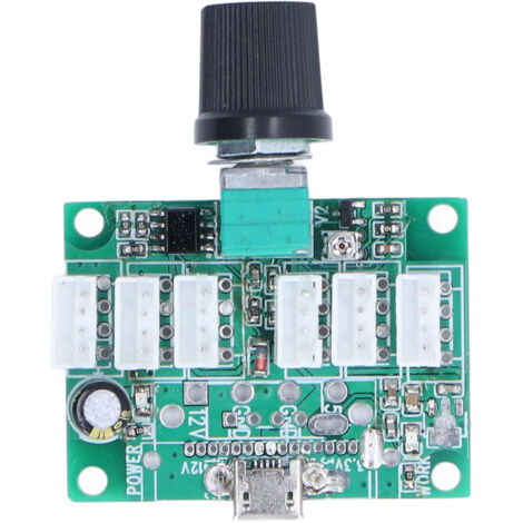Module de Régulateur USB pour 24 Ventilateurs avec Lumière Indicatrice, Réglage Multiple et Polyvalent