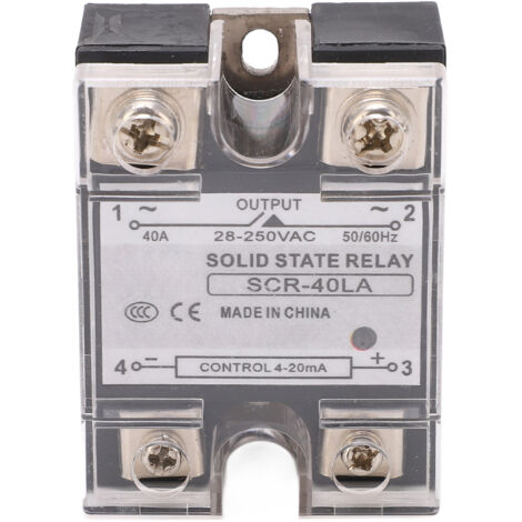 Module de régulation de tension AC SSR intelligent, régulateur de courant avec entrée 4‑20mA, 28‑250VAC