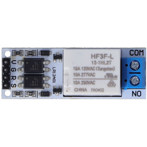 Module de Relais à Verrouillage LR12A01, Interrupteur Bistable Auto-Bloquant 12V 10A, Carte Flip Flop pour Contrôle Électrique