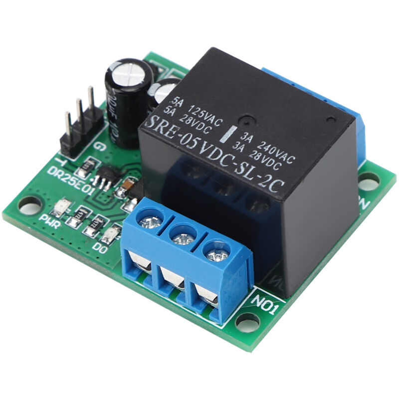 Module de relais DR25E01 DPDT, carte Bistable à double pôle, autobloquante (DC5V)