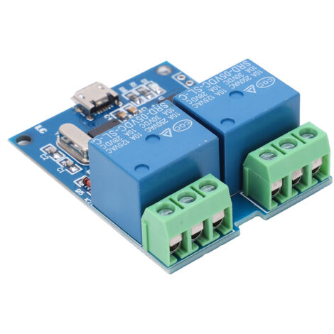 Module de Relais USB 2 Canaux pour Contrôle Intelligent ON/OFF DC 5V