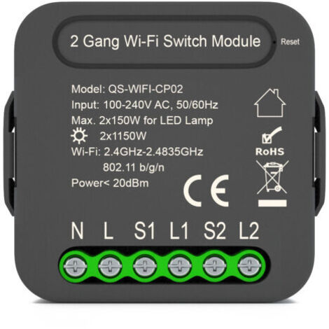 Module de rideau WiFi Module de commutateur de rideau intelligent Module de disjoncteur de télécommande sans fil