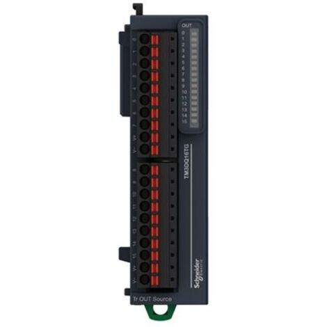 Module de sortie discret MODICON TM3 avec 16 sorties PNP et isolation 1500 V CA