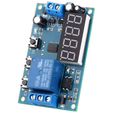 Module de temporisation multifonction Commutateur de commande de cycle Relais minuterie Dc 12V, Yya-1