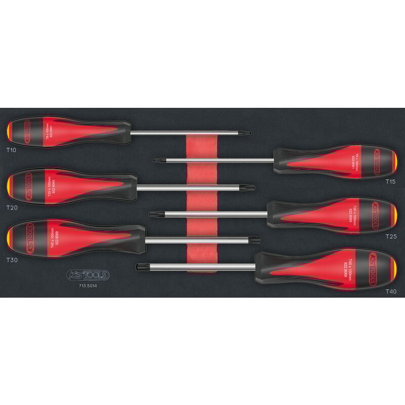 Kstools - Module de tournevis ultimate torx® percé, 6 pièces