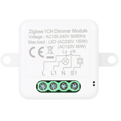 Module de variateur Zigbee, télécommande d'application, interrupteur de rideau, fonctionne avec Alexa Google Home, interrupteur 1 gang，Timing Voice Control Dimmer interrupteur