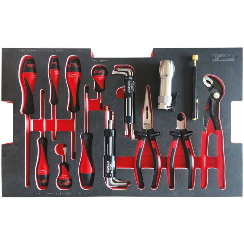 Kstools - Module de vissage et pinces pour boites de transport scm, 28 pièces