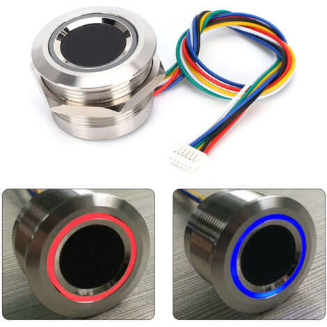 Module d'empreintes digitales R503 capacitif circulaire avec voyant LED bicolore pour contrôle d'accès