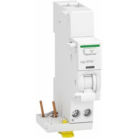 SCHNEIDER ELECTRIC Acti9 iDT40 - module différentiel Vigi - départ iDT40 - 1P+N 40A 30mA type A SI
