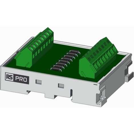 Module d'interface Connexion à visser 8 Contacts, Femelle, Montage sur Rail DIN ( Prix pour Boîte de 1 )