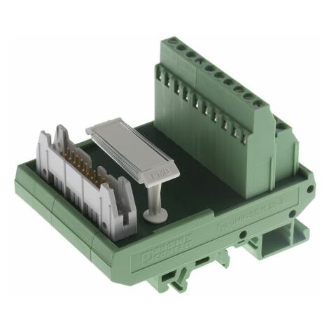 Module d'interface HE10 20 Contacts, Mâle, Montage sur Rail DIN ( Prix pour 1 )