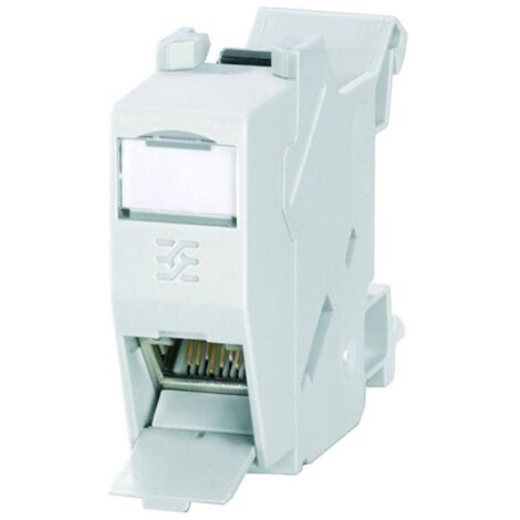 Module d'interface RJ45 2 Contacts, Femelle vers Femelle, Montage sur Rail DIN ( Prix pour 1 )