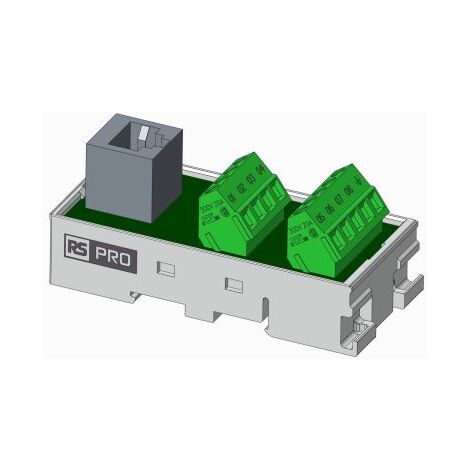 Module d'interface RJ45 9 Contacts, Femelle, Montage sur Rail DIN ( Prix pour 1 )