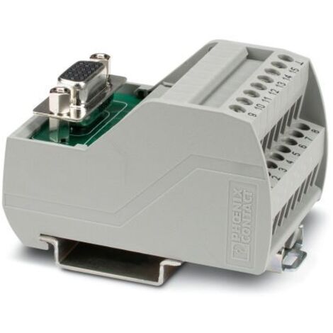 Module d'interface Sub-D 15 Contacts, Femelle, Montage sur Rail DIN ( Prix pour 1 )