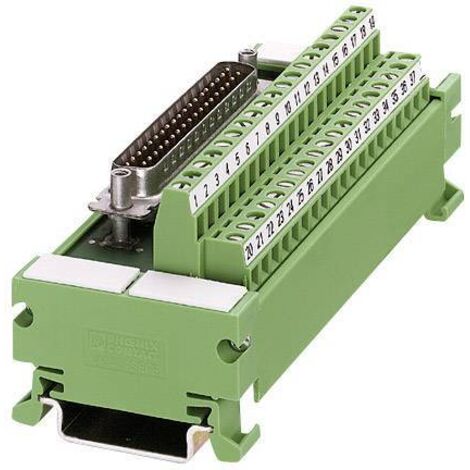 Module d'interface Sub-D 25 Contacts, Mâle, Montage sur Rail DIN ( Prix pour 1 )