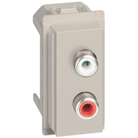 Module double RCA Bticino Living Now de sable KM4269R