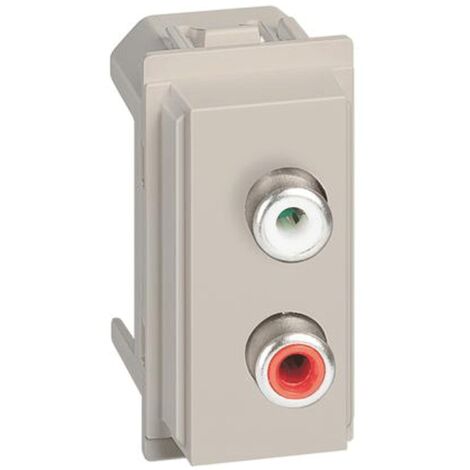 Module double RCA Bticino Living Now de sable KM4269R