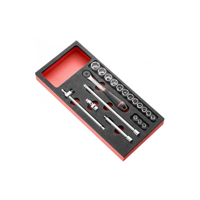 Module mousse douille 3/8' 6 pans - MODM.J161-36PB - Ce produit de marque est neuf. - Facom