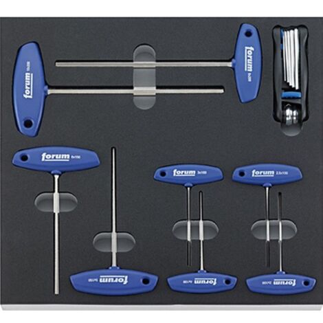 Module d'outillage Tournevis avec clé coudée, Type : 6 pans, Dimensions 2/3