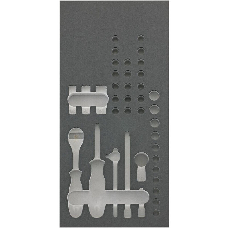 FP - Module d'outils 1/3 vide pour clé à douille 1/4 fortis