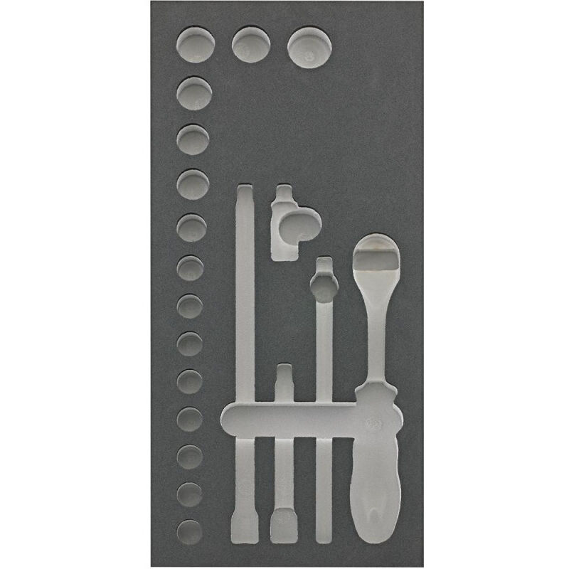 FP - Module d'outils 1/3 vide pour clé à douille 3/8 fortis