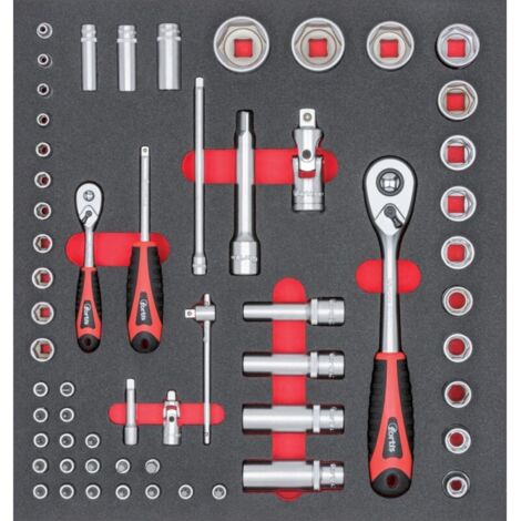 Module d'outils pince a douille 1/4+1/2"FORTIS